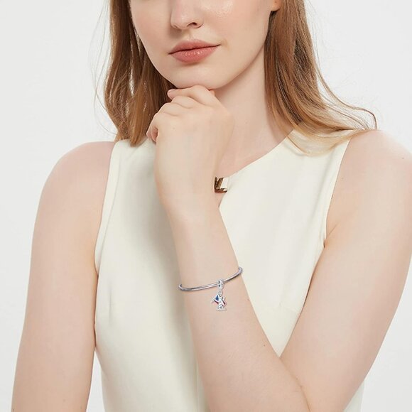 Suitcase Love Coffee Cup Enamel Bead for Pandora Bracelet - Picture 4 of 6